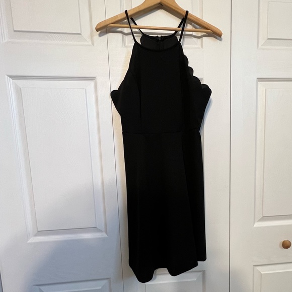 Scallop Trim Solid Cami Dress - Picture 5 of 7